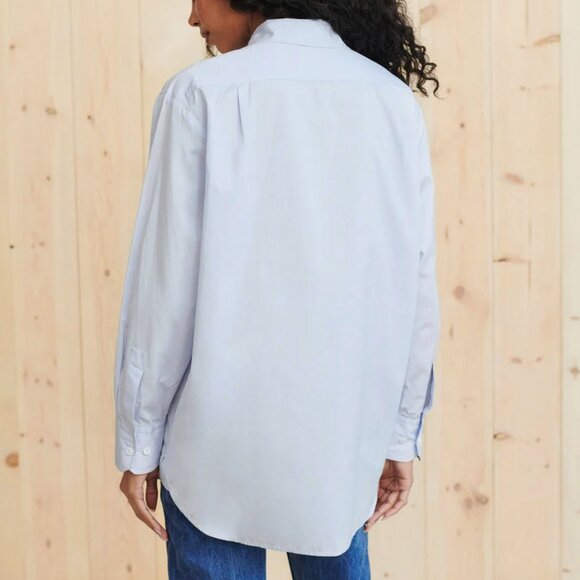 Jenni Kayne Boyfriend Shirt in French Blue - Picture 2 of 9